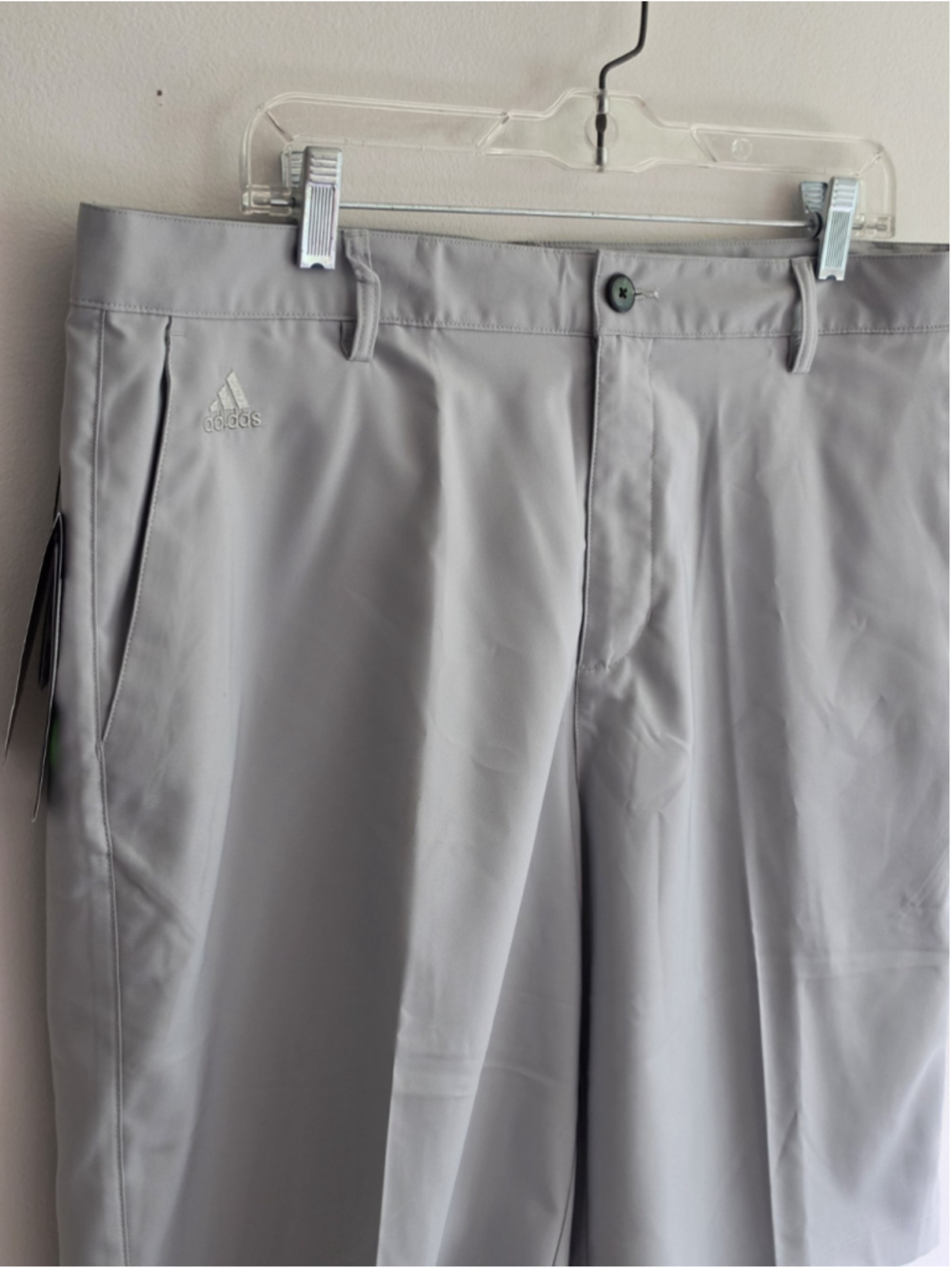 NWT Adidas Men's Performance Golf Shorts Grey Flat-Front Athletic 36 Climalite - Picture 2 of 10